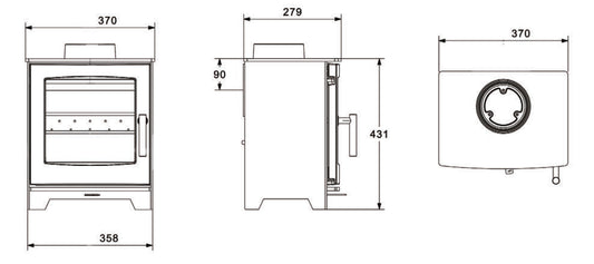 Nua Atlantic Oyster 4 Freestanding Stove