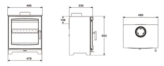 Nua Atlantic Oyster 8 Freestanding Stove
