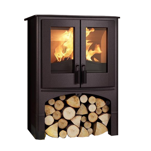 Nordic Lodge Wood Burning Boiler Stove - With Logstore