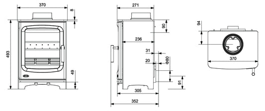 Nua Atlantic Pearl 4 Freestanding Stove