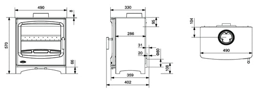 Nua Atlantic Pearl 8 Freestanding Stove
