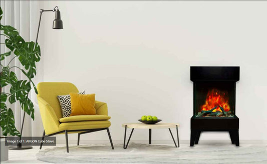 Stanley Argon Electric Cube Stove, Insert or Wall Hung