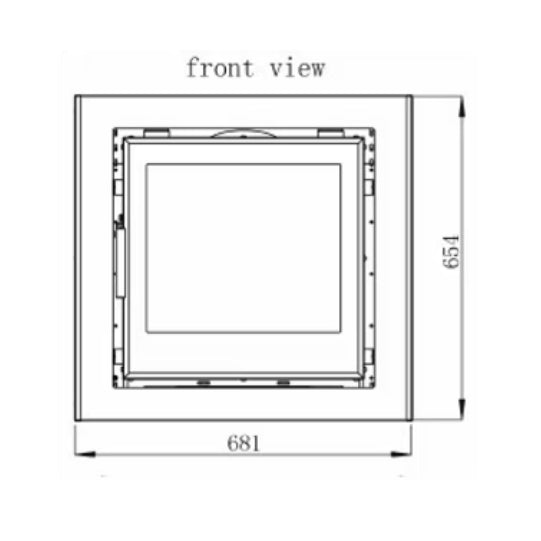 Hamco Helsinki 8 Glass Cassette Stove & Frame