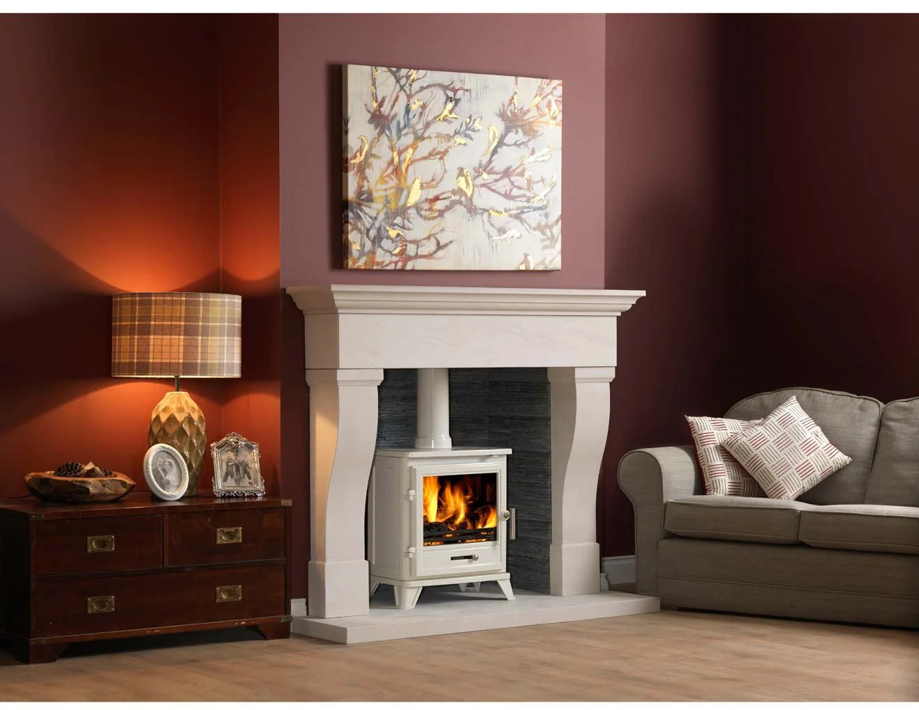 Bassington 5kW Stove Matt Black or Warm White