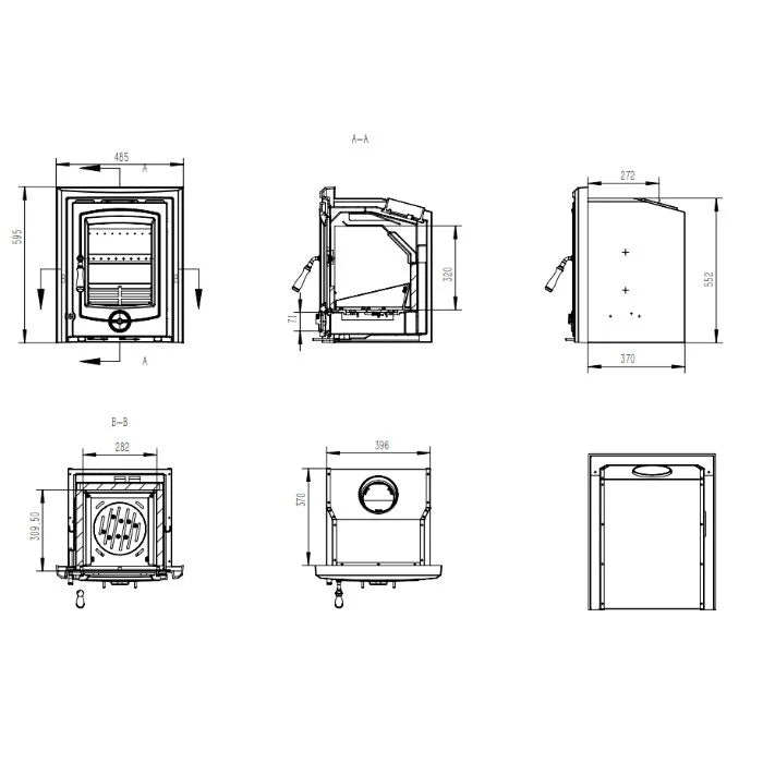 Henley Achill 7kW Inset Multifuel Eco Stove