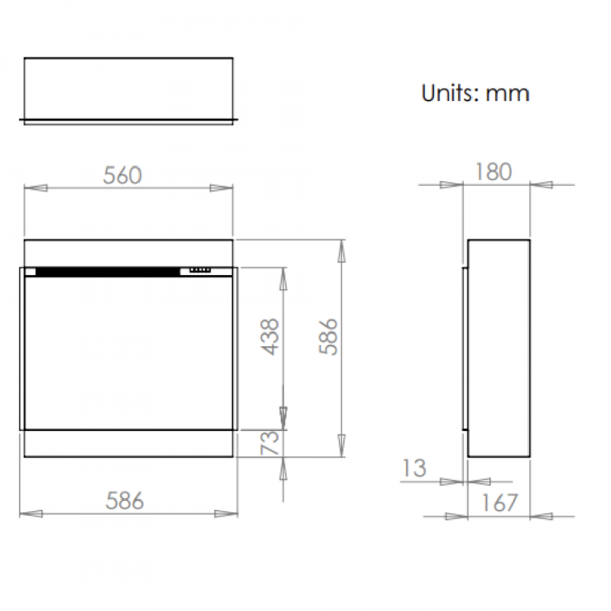 iRange i560e Slimline Electric Fire