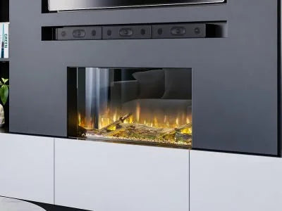 Aurora 650 insert with Exclusive Log Set