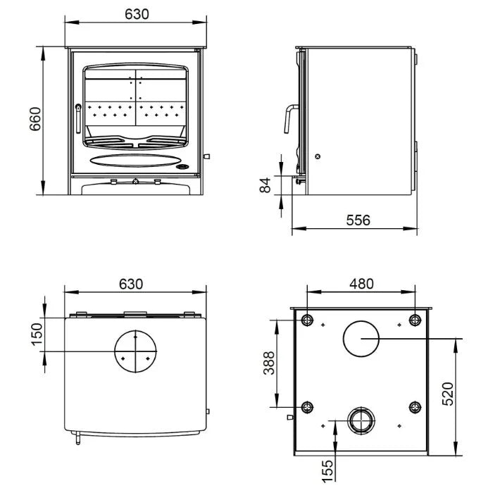 Sherwood 21 Eco Boiler Stove (Multi Fuel)