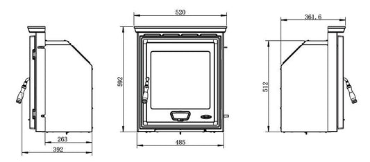 Nua Atlantic Stream 5 Inset Stove