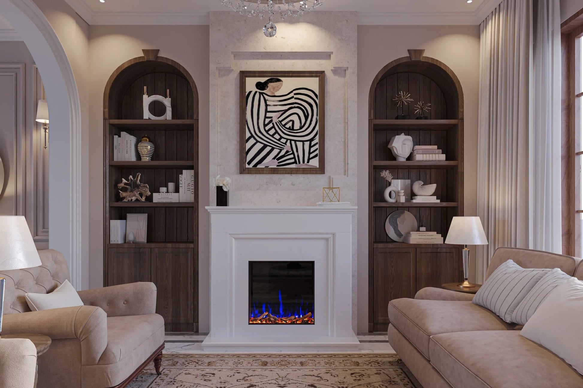 Hota Flamora Capri Electric Fire suite