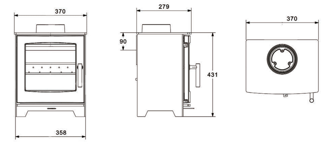 Nua Atlantic Oyster 4 Freestanding Stove