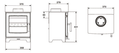 Nua Atlantic Oyster 4 Freestanding Stove