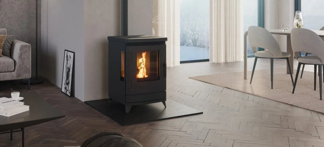 Nordic Fenna 3 Sided Glass Pellet Stove
