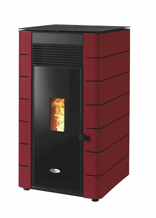 STANLEY  SOLIS K1700 - 2, 12kW Pellet Stove Glass Door Flat Panel