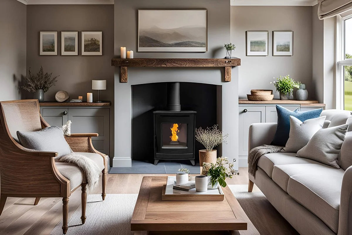 Kora Free Standing Pellet Stove – 6.5kw