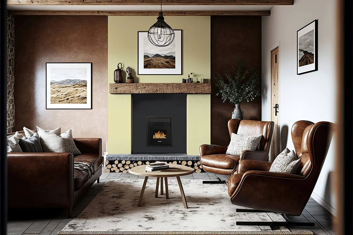 Lima 5 16” Inset Glass Pellet Stove - 5kw