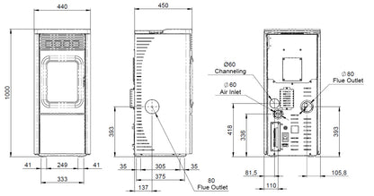 N70 7kW & 9kW Pellet Stoves