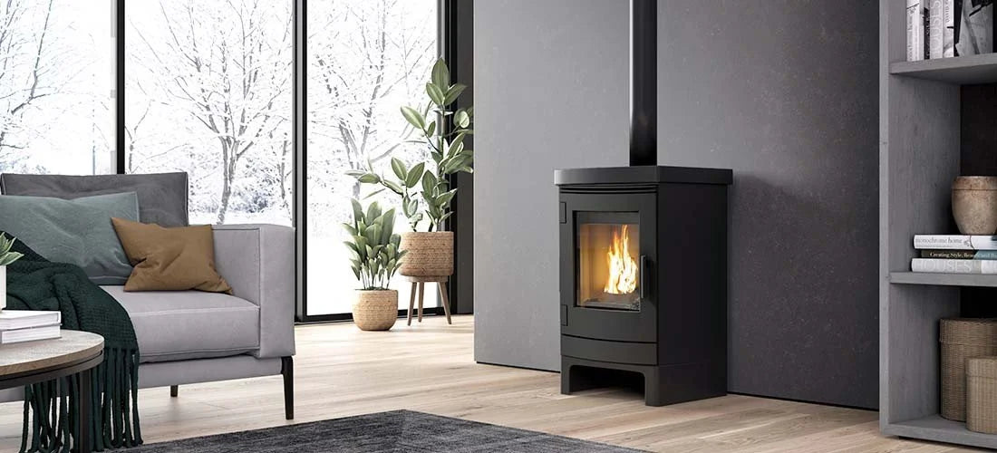 Nordic Finn Pellet Stove with Pedestal