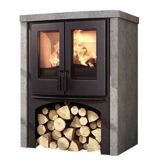 Nordic Lodge Soapstone Wood Burning Boiler Stove