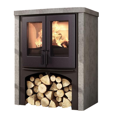 Nordic Lodge Soapstone Wood Burning Boiler Stove