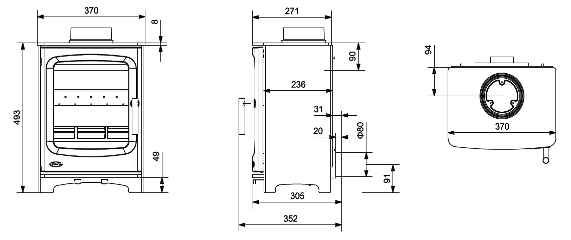 Nua Atlantic Pearl 4 Freestanding Stove