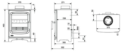 Nua Atlantic Pearl 4 Freestanding Stove