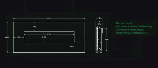 Polaris Electric Fire with Real Logs