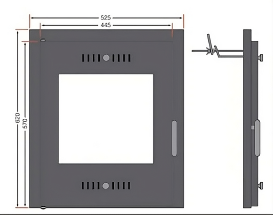 Porto Stove Door