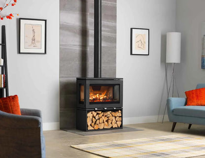 Purevision Linear LPV8 3 Sided 8kW Wood Stove