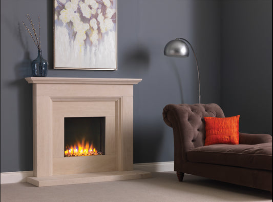 Pisa Electric Suite in Ivory Pearl 54”