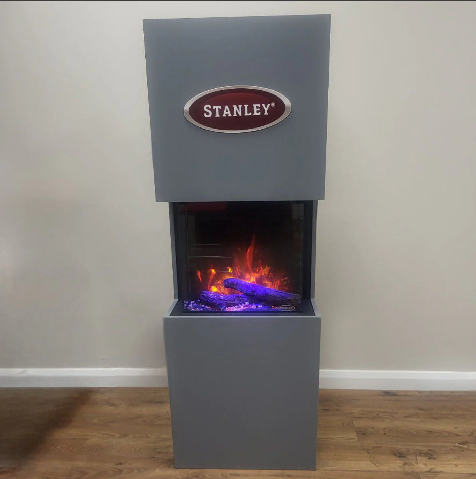 Stanley Argon Electric Cube Stove, Insert or Wall Hung