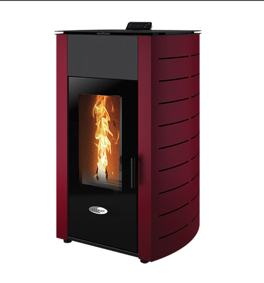 STANLEY  SOLIS K2300 - 2, 23kW Pellet Stove Curved Panel