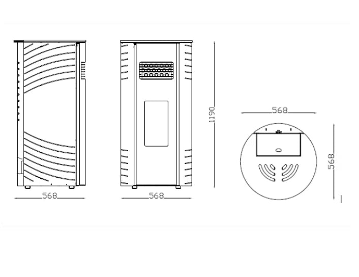 CTL 12kw Noha Pellet Stove Ducted Model