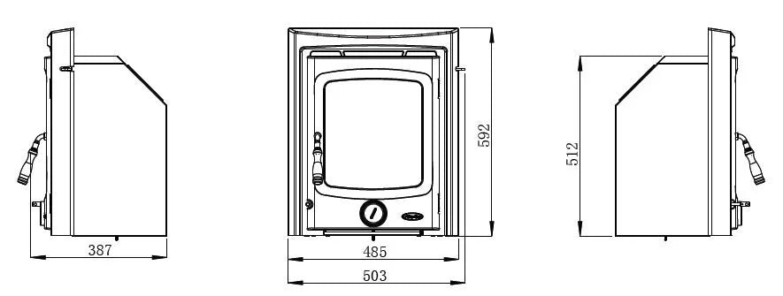Nua Atlantic Bay 5 Inset Stove