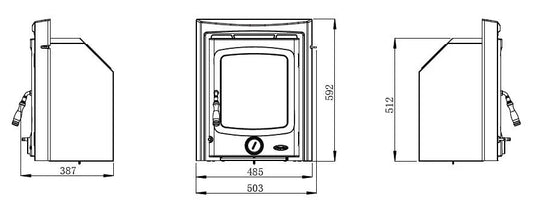 Nua Atlantic Bay 5 Inset Stove