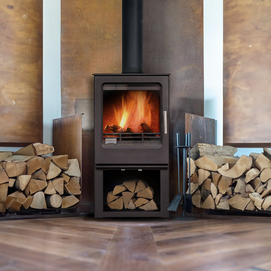 BILBERRY BARROW ECO 5kW Free Standing with Log Store