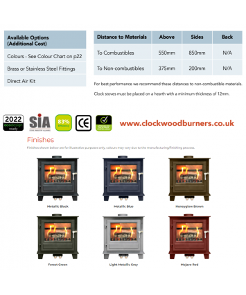 Nua Blithfield Double Sided Freestanding Stove