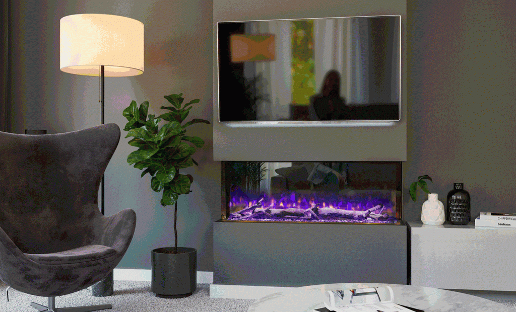 Aurora 1100 Electric Fire with Exclusive Log Set