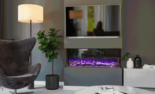 Aurora 1100 Electric Fire with Exclusive Log Set