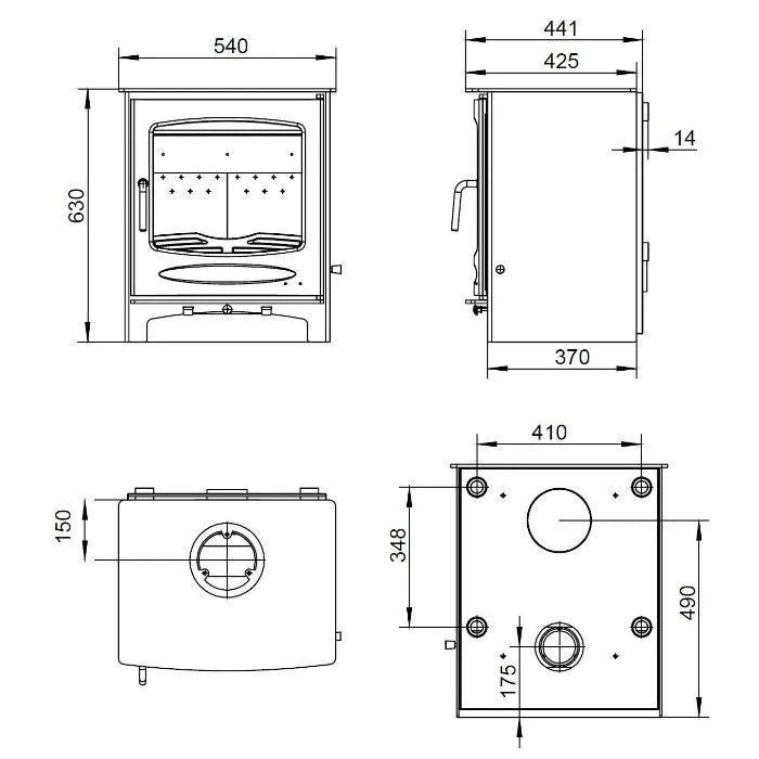 Sherwood 12 Eco Boiler Stove (Multi Fuel)