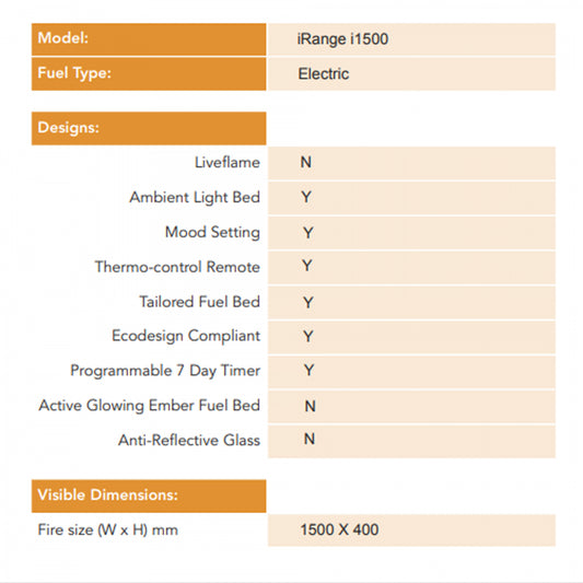 Infinity i1500e iRange Slimline