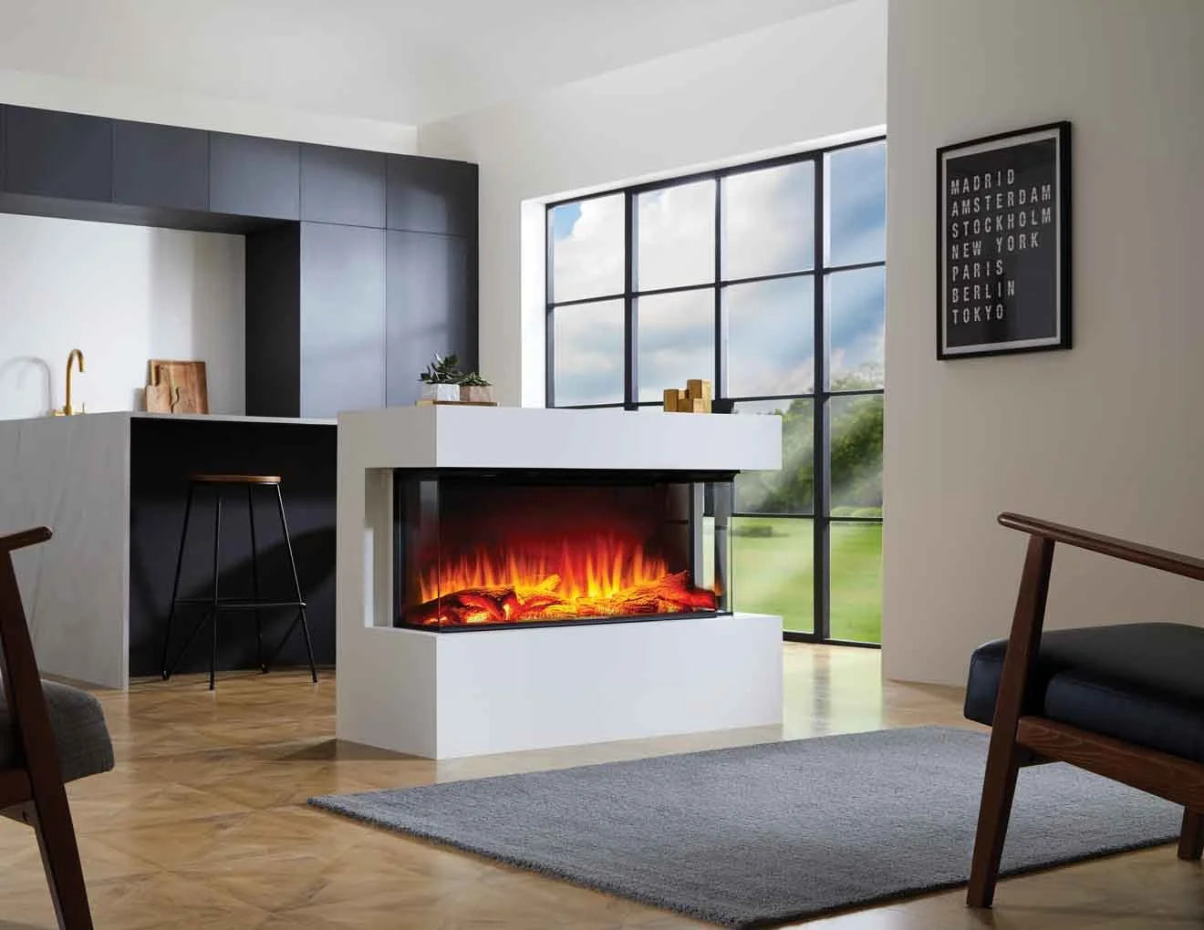 i1000 DEEP Electric fire with Smart App