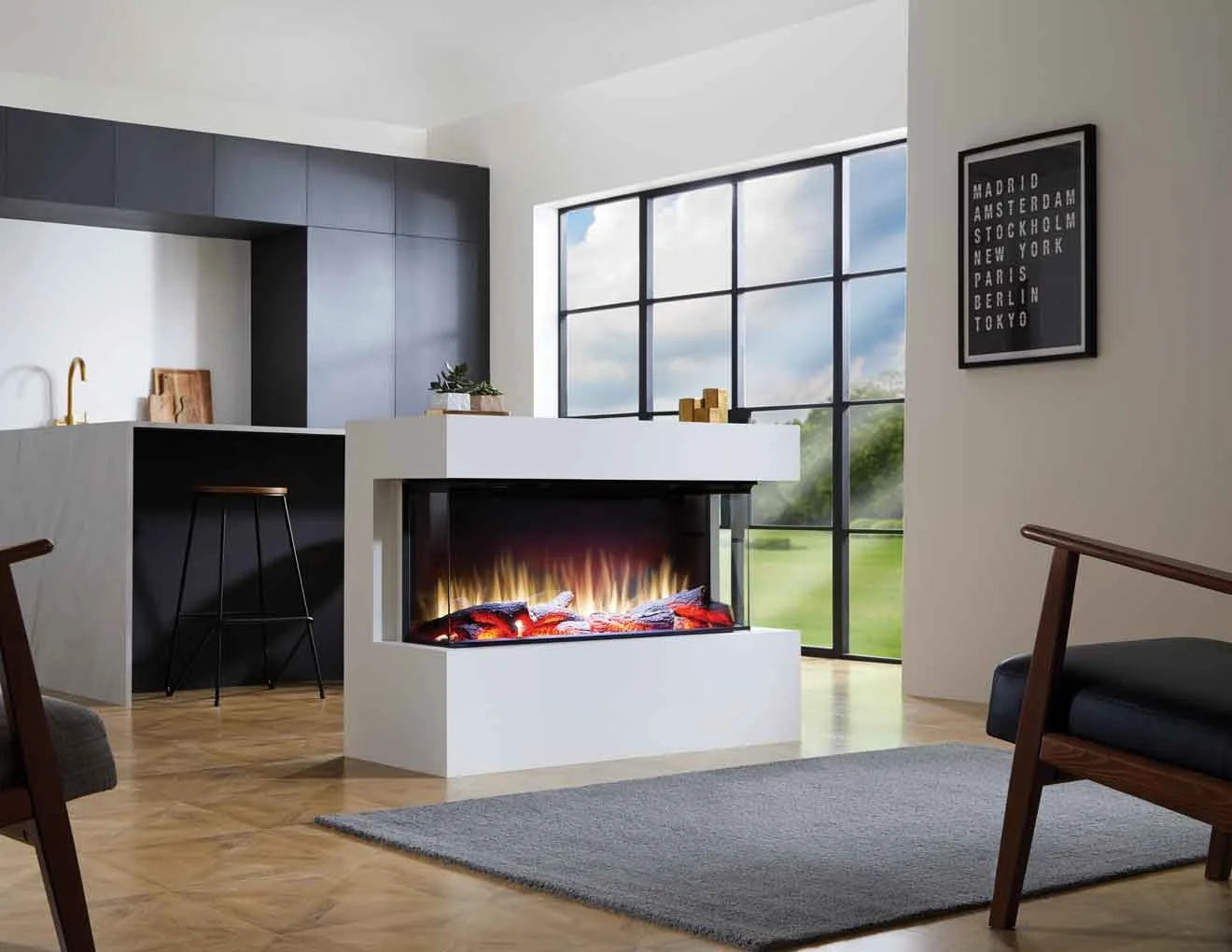 i1000 DEEP Electric fire with Smart App