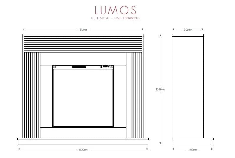 50" Lumos PRYZM Timber.4 Arteon 600-3sp Ash White/Storm