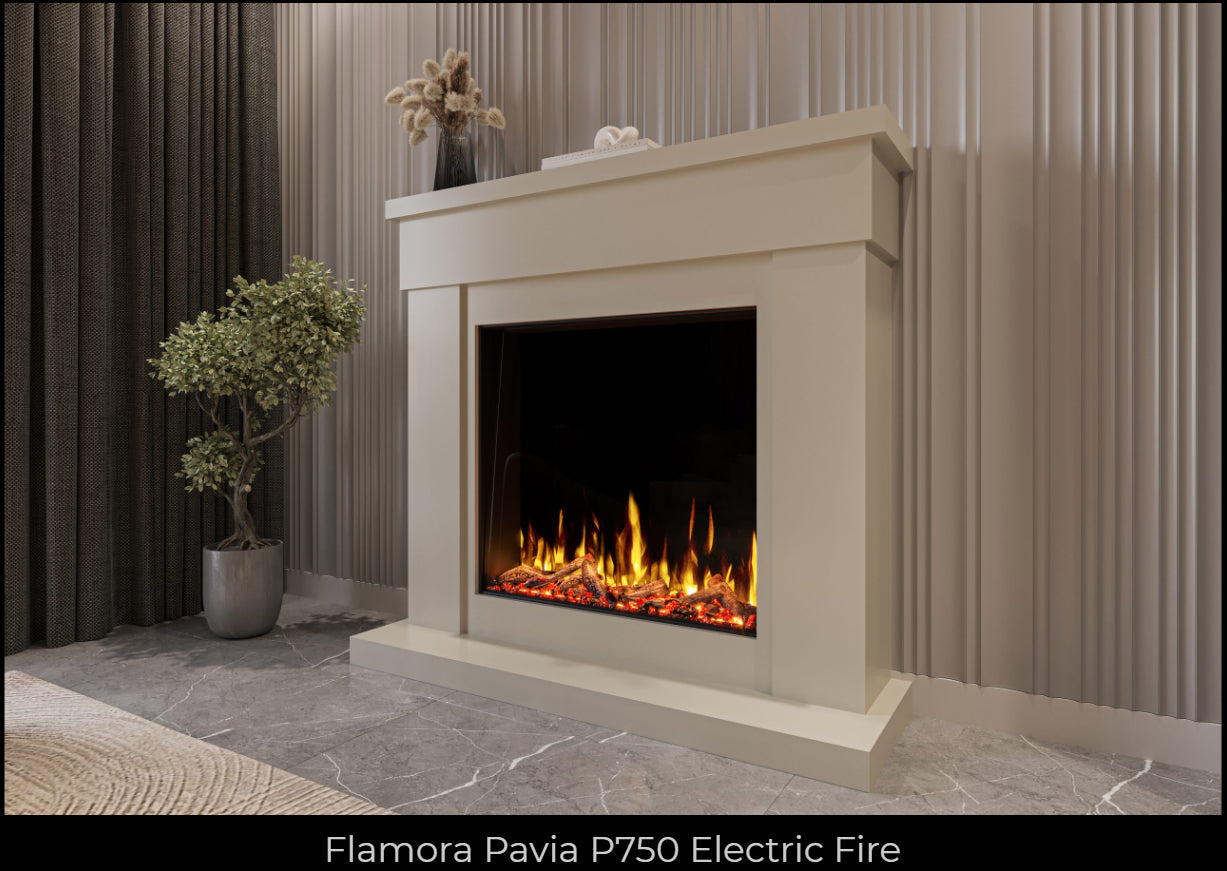 Flamora Hota Pavia Electric Fire Suite