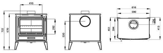 Nua Atlantic Port Freestanding Stove