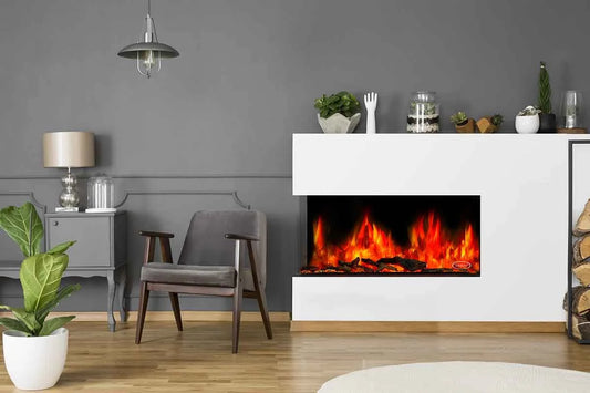 Stanley Argon 100cm built in 2/3 sided electric fire