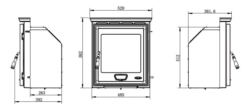 Nua Atlantic Stream 5 Inset Stove
